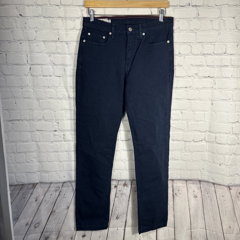 American Giant‎ Roughneck Stretch Canvas Straight Pants Mens 30x32 Blue NWOT